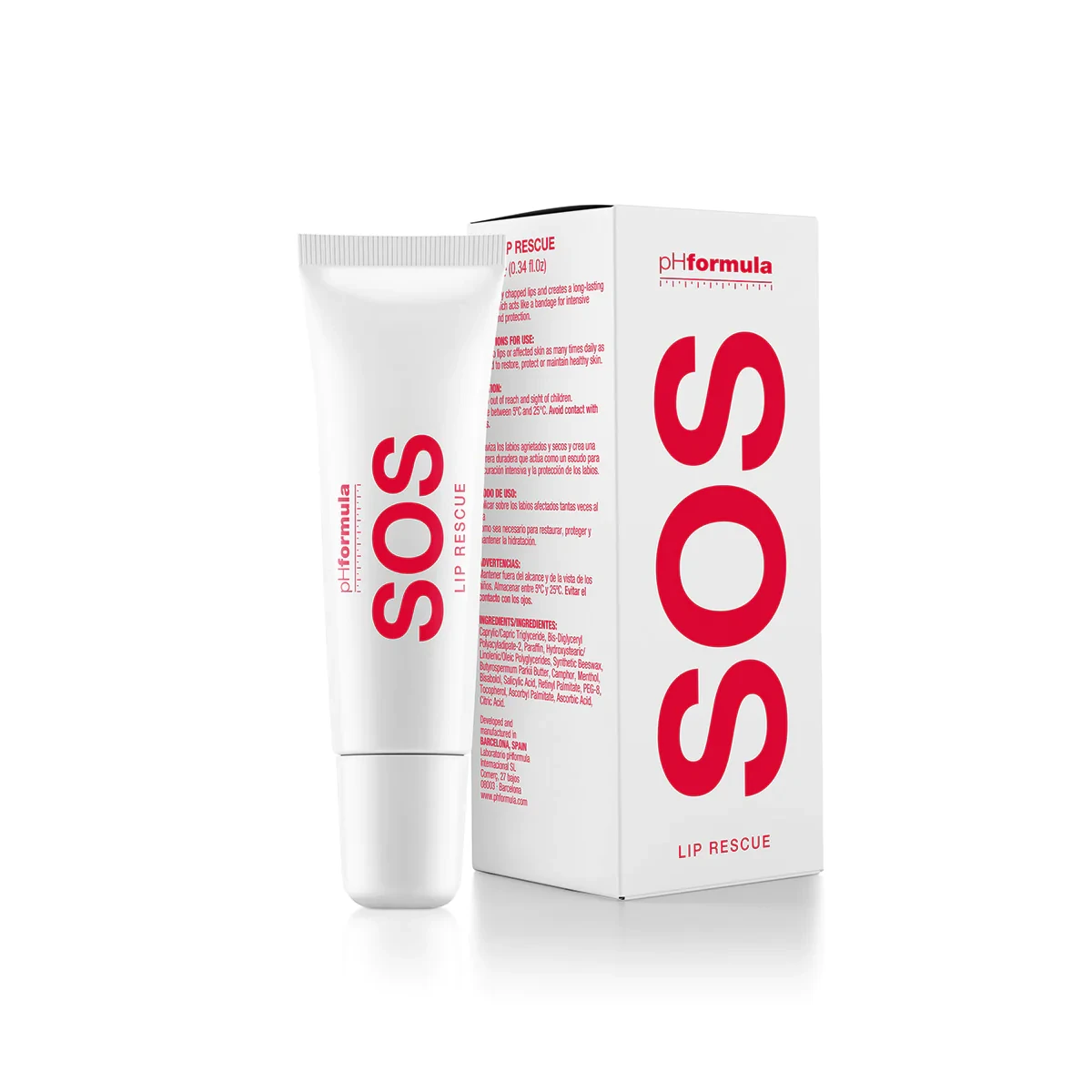 10mlSOSliprescue.webp pH Formula S.O.S. lūpų balzamas (S.O.S. Lip rescue) - Image 1