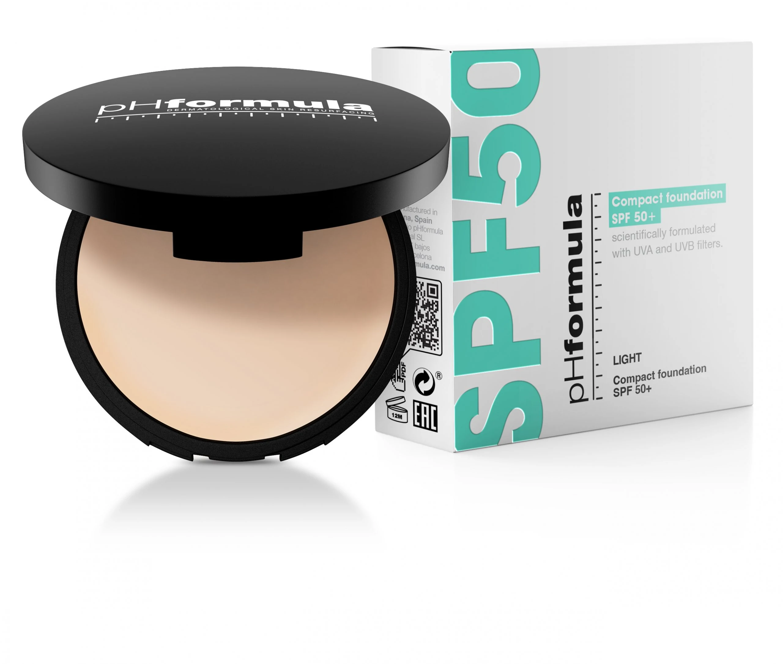 Compact-foundation-SPF-50_light-scaled-1.webp pH Formula Kompaktinė kreminė pudra LIGHT SPF50 - Image 1