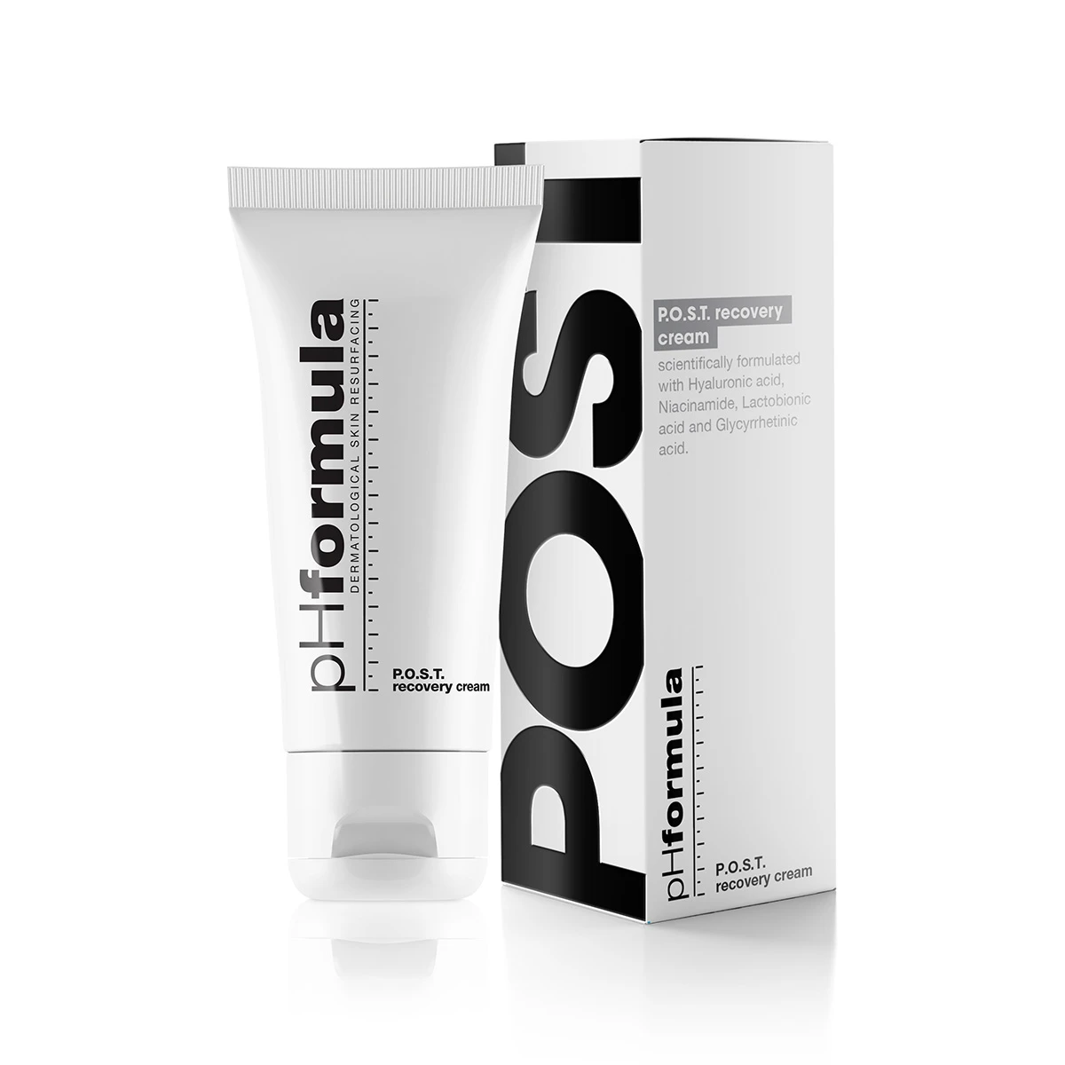P.O.S.T.-recovery-cream_box.webp pH Formula P.O.S.T. atstatomasis veido kremas (P.O.S.T. recovery) 50 ml - Image 1