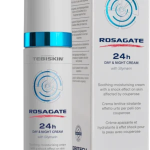 rosagate® 24h day & night cream raminamasis ir drėkinamasis kremas nuo kuperozės kenčiančiai odai 50ml