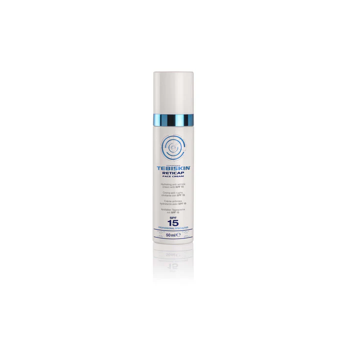 TEBISKIN_RETICAPSPF15senejimopozymiusmazinantiskremasnuorauksliu.webp TEBISKIN® RETICAP SPF 15 senėjimo požymius mažinantis kremas nuo raukšlių 50ml - Image 1