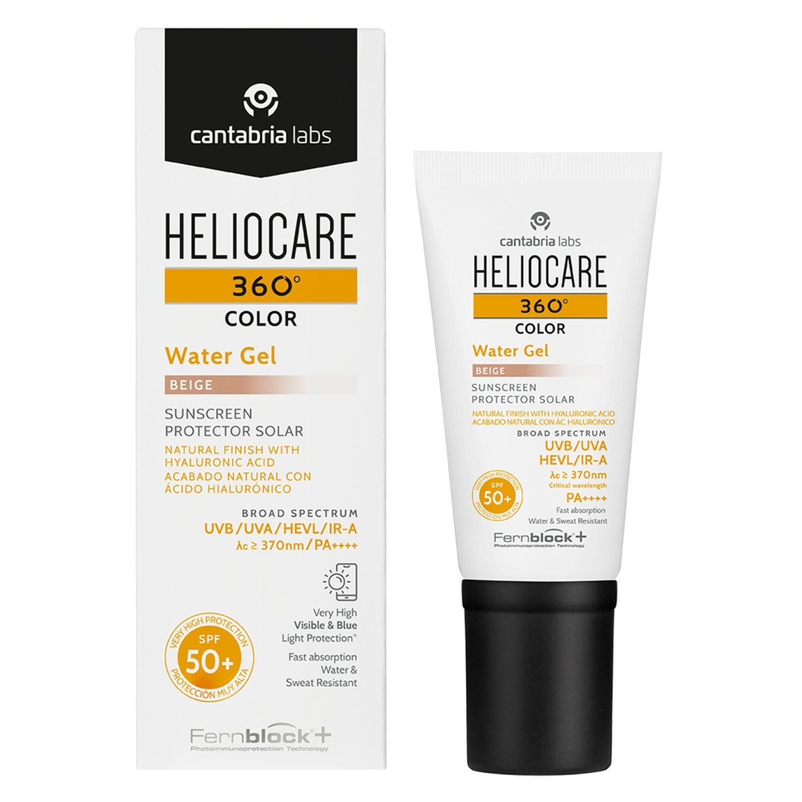 cantabria-labs-helio-360-water-gel-spf50-beige-50ml.jpg HELIOCARE 360 WATER GELIS SPF50+ (Beige), 50 ML - Image 1