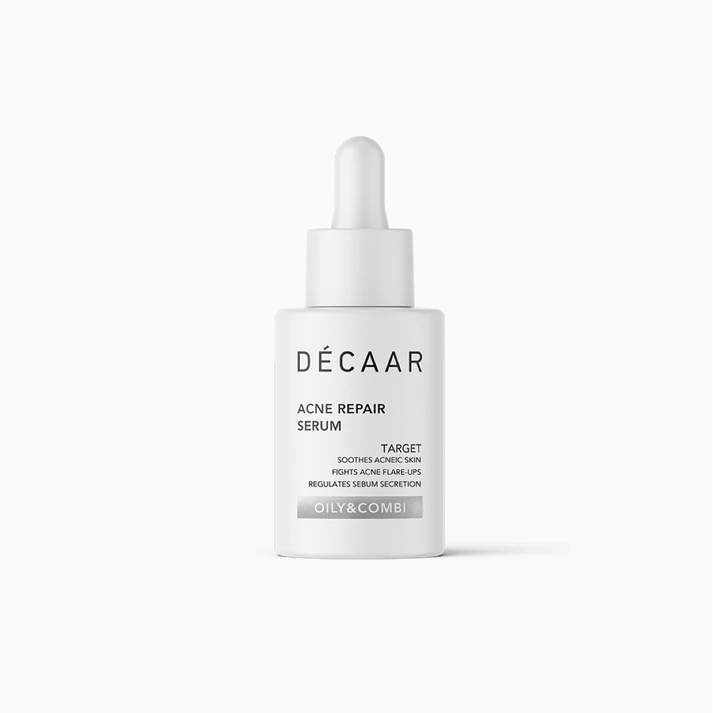 fonasproduktams_20.webp DECAAR RETINOLIO, NIACINAMIDO IR SALICILIO RŪGŠTIES AKNĖS POŽYMIUS MAŽINANTIS SERUMAS || Acne Repair Serum 50ml - Image 1
