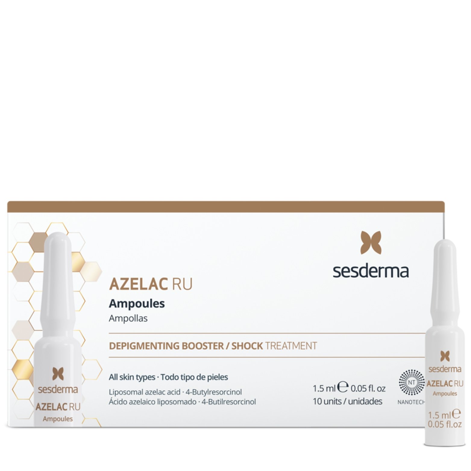 xr:d:DAFATkAzBDA:3987,j:463150304757367856,t:23100907 SESDERMA AZELAC RU AMPULĖS NUO PIGMENTACIJOS, 10 X 1,5 - Image 1
