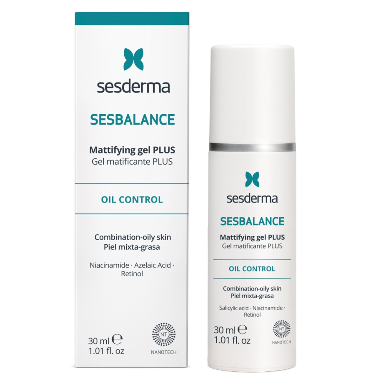 xr:d:DAFATkAzBDA:4465,j:4588455935484481435,t:23122912 SESDERMA SESBALANCE PLUS MATIZUOJANTIS VEIDO GELIS, 30 ML - Image 1
